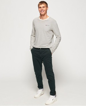 Superdry Surplus Goods Chino Férfi Nadrág Fekete | TGJVI8356